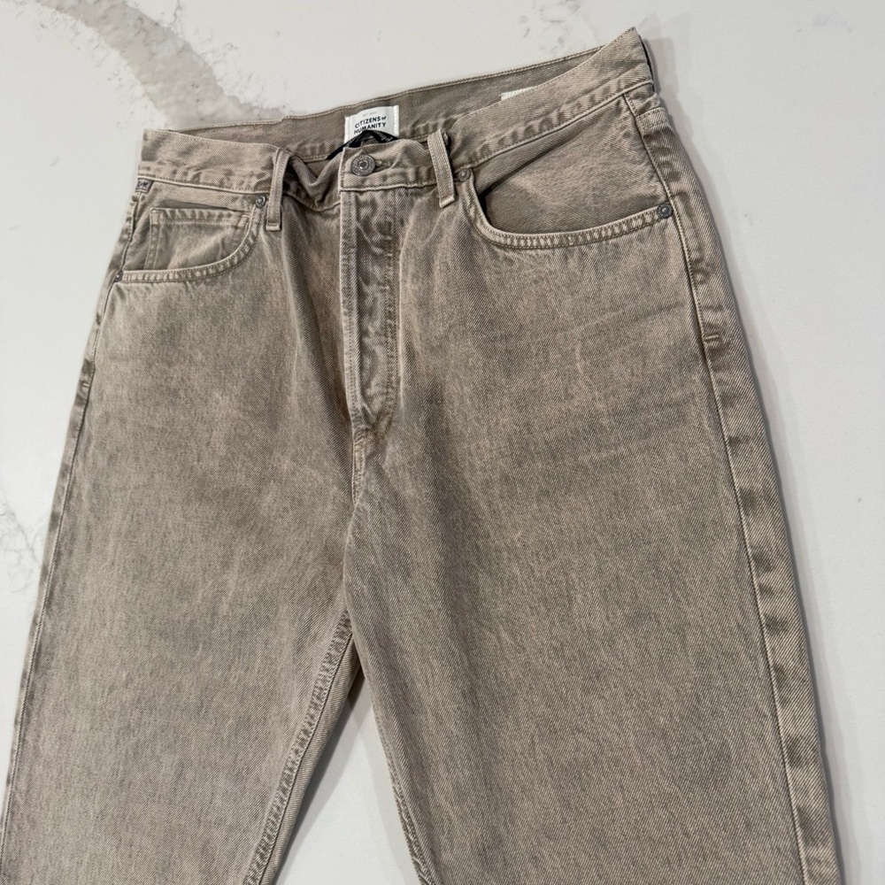 Citizens Of Humanity Jolene High Rise Vintage Slim Crop Jeans Women’s 29 Taupe - Picture 4 of 13